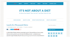 Desktop Screenshot of itsnotaboutadiet.com